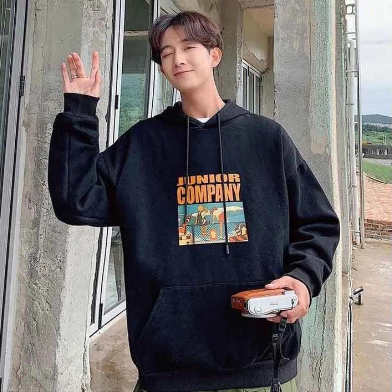 Winter Warm and Comfortable Printed Hooded Men's and Women's Jackets Men's Loose Couples Hedging and Fleece Tops