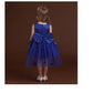 Dress for Girls Wedding Party Dresses Kids Princess Christmas Dress Children Girls Clothing Baby Girls Flower Striped New
