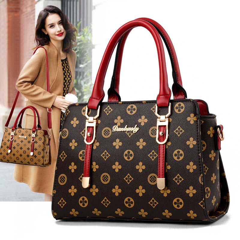 Messenger Mother Bag Leather Women's Bag Handbag Large Capacity High-level Big Bag Fashion Wild Ladies Bag