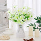 Table Decoration Living Room Plastic Flower Bouquet Small Potted Plant Decoration Artificial Flower Simulation Flower Indoor Furnishing Dining Table