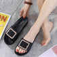 Home Slippers Men and Women At Home Summer Indoor and Outdoor Can Wear Couple Sandals and Slippers Soft Bottom Non-slip Thick Bottom Sandals