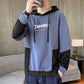 Hooded Sweater Men's Loose Versatile Spring and Autumn Pullover Printed Sports Top Casual Outer Shirt