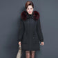 Mother's Western Style Winter Coat Middle-aged and Elderly Women's Middle-aged Long Large Fur Collar Noble Thick Down Padded Jacket