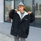Autumn and Winter Imitation Lamb Wool Coat Korean Thick Loose Cotton Coat Wide Casual Hooded Women's Cotton Coat