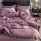 Bedding Washed Silk Nude Sleeping Four-piece European Solid Color