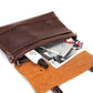 Business Briefcase Men Retro PU Leather Flip Cover Handbag Shoulder Diagonal Computer Bag