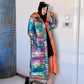 Colorful Bright Face Cotton-padded Jacket Women's Long Section Over The Knee Thickening Plus Size All-match Cotton Jacket Women's Jacket