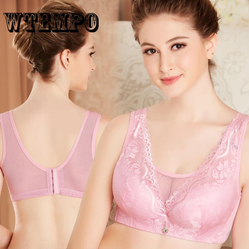 Large Size Thin Bra Without Rims Lace Ladies Underwear Female Vest Bra