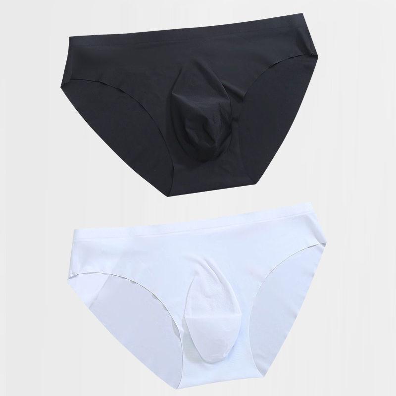 Men's Underwear Triangle Shorts Ice Silk Transparent Ultra-thin Summer Breathable Shorts