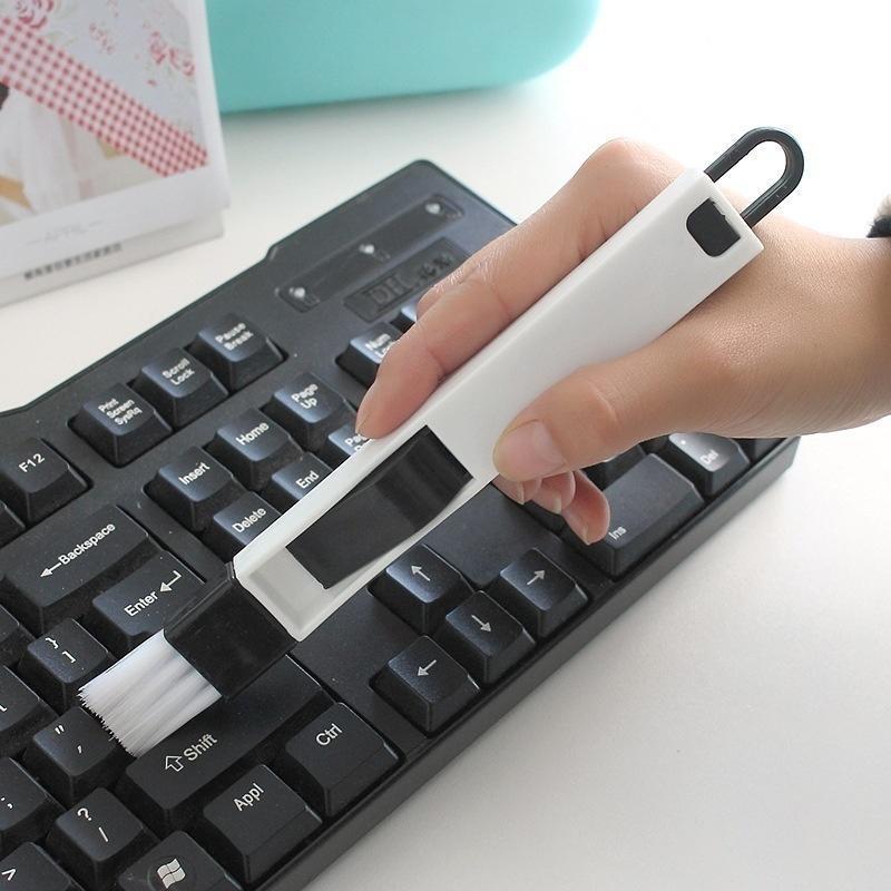 3PCS The Window Window Groove Groove Cleaning Brush with Cleaning Dustpan Screen Window Cleaning Folding Brush