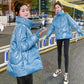 Women's Short Down Padded Jacket Winter Bright Face Down Padded Jacket Thick Loose Small Padded Jacket Korean Style Jacket