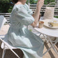 Female Large Size Elegant Holiday Dress Summer High Waist Slim Vintage Gentle Long Vacation Dress