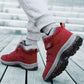Walking Shoes Winter Cotton Shoes Plus Velvet Warm Leather Surface Waterproof and Ski-proof High-top Snow Boots Female