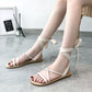 Sandals Women's Summer Beach Shoes Flat Straps Roman Shoes Casual Outdoor All-match Ladies Sandals