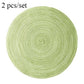 2pcs/set Non Slip Cotton Round Heat Insulation Table Mug Mat Pad Placemat Coasters Home Decor