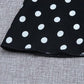 Women's Summer Dress Chiffon Polka Dot Square Collar Sleeveless Long Dress