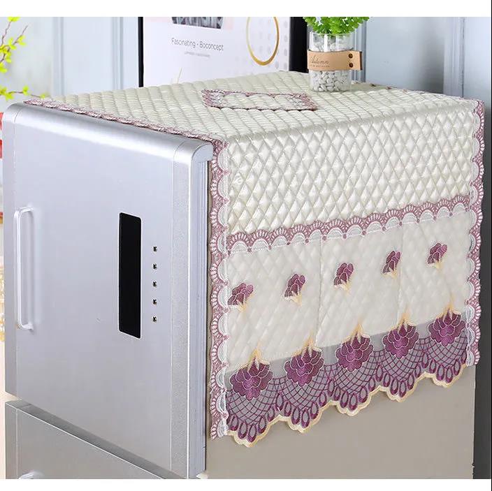 Thickened Fabric Lace Refrigerator Towel Refrigerator Cover Dust Cover Refrigerator Cover