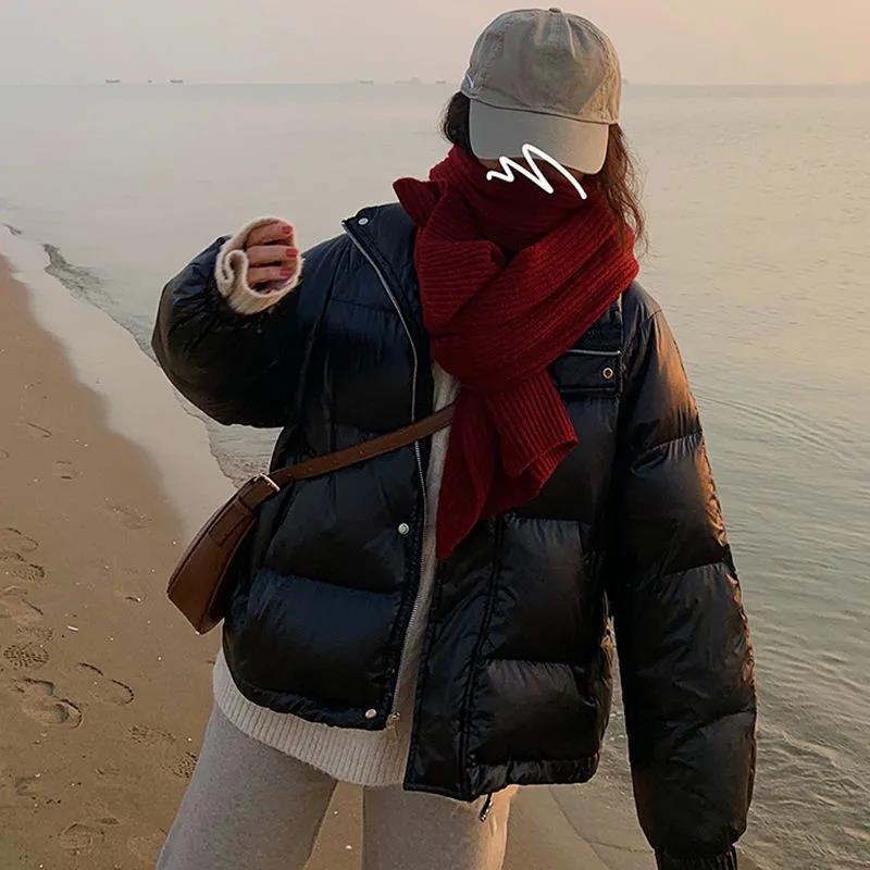 Short Down Down Padded Jacket Women Loose Padded Jacket Winter Student Padded Jacket Tide