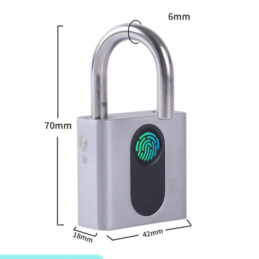 Home Security Electronic Small Lock Bluetooth Remote Unlocking Charging Large Portable Waterproof Intelligent Fingerprint Padlock