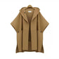 Autumn and Winter Women Bat Sleeve Woolen Cape Coat Large Size Female Casual Loose Warm Coat