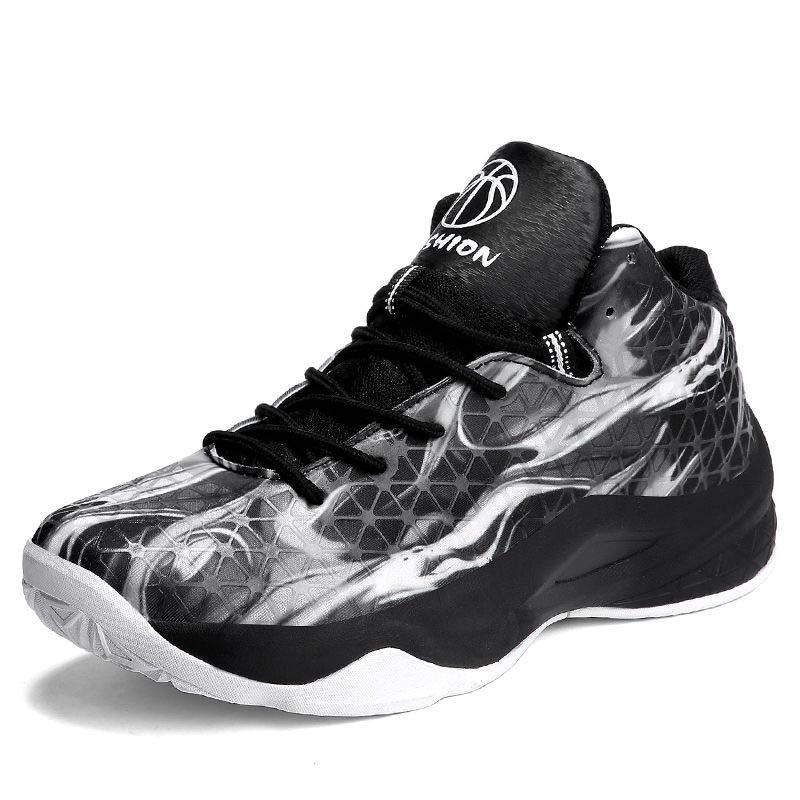 Size 36-45 Men Sneakers Graffiti Basketball Shoes Non-slip Lightweight Breathable Running Shoes