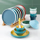 Chinese Style Restaurant Hotel Melamine Two-color Set of Four-piece Creative Anti-fall Imitation Porcelain Tableware