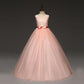 Little Flower Girl Princess Dress Girls Fluffy Yarn Host Piano Performance Clothing Children's Wedding Birthday Evening Dress
