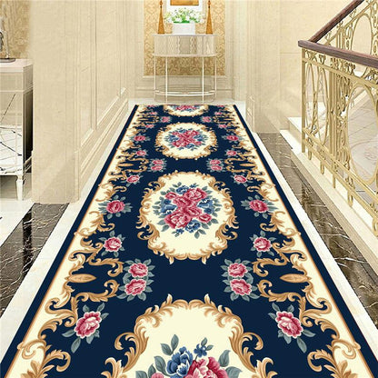 European Style Aisle Stairs Anti-slip Mat Foyer Entrance Mat Living Room Hotel Corridor Carpet