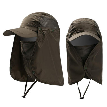 Quick Dry Unisex Outdoor Sport Fishing Hiking Face Neck Cover Sun Cap Sunshade