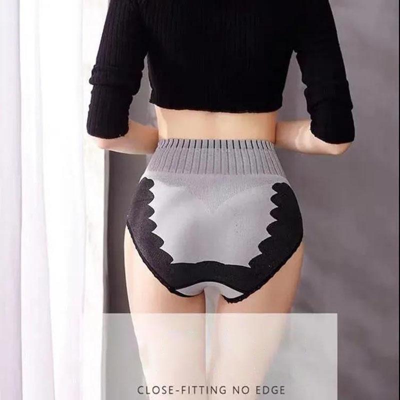 2 Packs of Women's Abdomen Pants Belly Shaping Waist Panties Graphene Crotch Antibacterial Body Shaping Pants