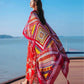 Ethnic Style Bohemia Cotton Linen Scarf Women Oversized Sunscreen Holiday Beach Silk Scarf Fringed Seaside Shawl