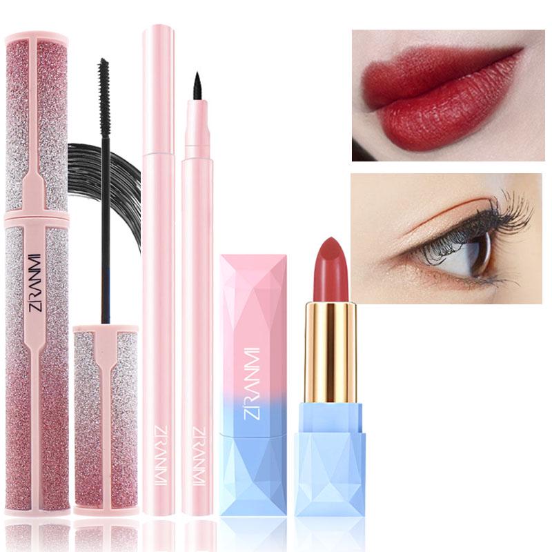 Mascara Mascara Waterproof Elasticity Thick Non-marking Curly Long Lasting Set Not Easy to Discolor