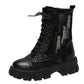 Summer Thin Women's Martin Boots Hollow Breathable Net Boots Women's Shoes with Skirt