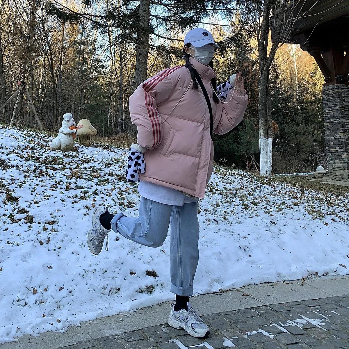 Winter Down and Down Padded Coat Korean Style Loose Student Bread Coat Women's Winter Coat Short Padded Jacket