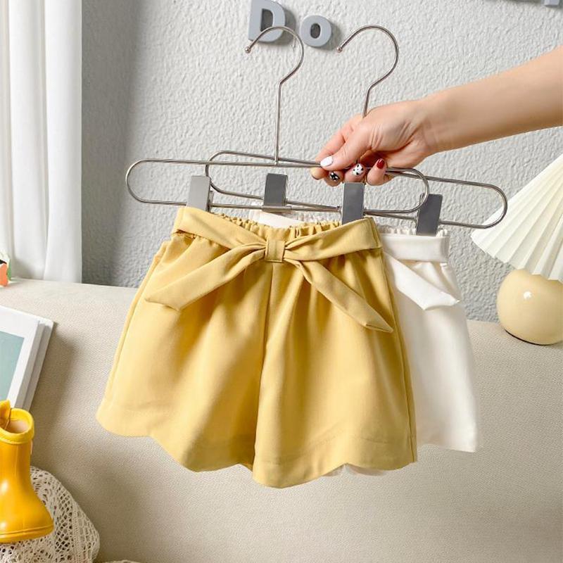 Children's Pants Summer Girls' Shorts Thin Lace Casual Pants Korean Solid Loose Bow Pants Breathable Shorts