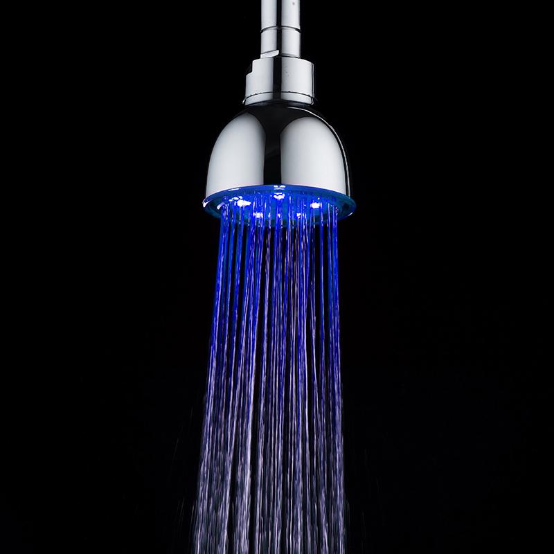 Brand Shower Head Fashion LED Square Shower Ultra Bright Temperature Control Three Shower