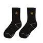 Two Pairs of Women's Stockings Five-pointed Star Embroidery All-match Fashion Sports Cotton Street Stockings