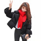 Harajuku Style Short Cotton-padded Jacket Korean Version of Small Cotton-padded Jacket Thick Bread Clothing Fashion Jacket Female Students