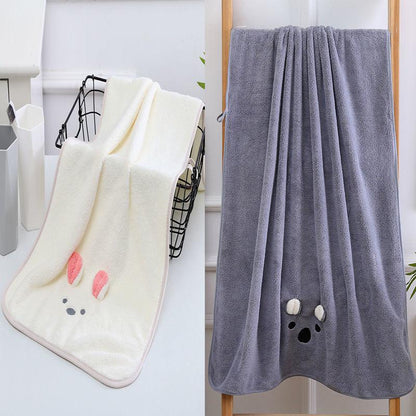Household Towels Soft Bath Towels Pure Cotton Adult Bath Towels Strong Absorbent Non-linting Fabric Skin-friendly Soft and Easy To Carry