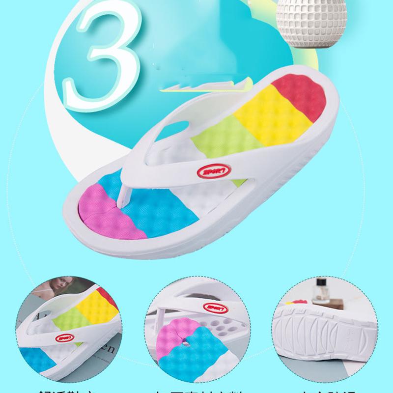 Net Red Flip-flops Female Thick Bottom Summer Outside Wear Sandals Beach Shoes Shake Massage Bathroom Non-slip Slippers
