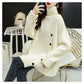 Turtleneck Loose Sweater Outer Wear Knitted Thick Coat Autumn and Winter Youth Fashion Women's Jacket