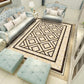 Living Room Carpet Marble Pattern Bedroom Bedside Blanket Household Square Floor Mats