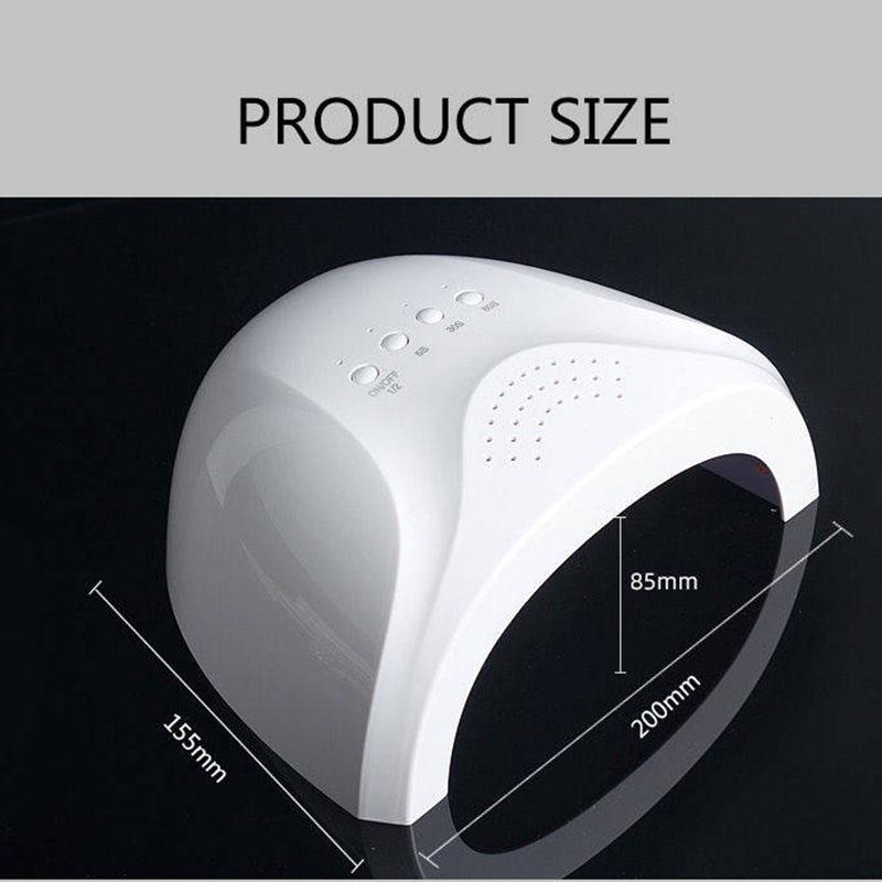 Pofulove UV led nail lamp Nail Dryer 25pcs Led Nail Lamp for Curing All Gels  Sensor USB Charge 48W