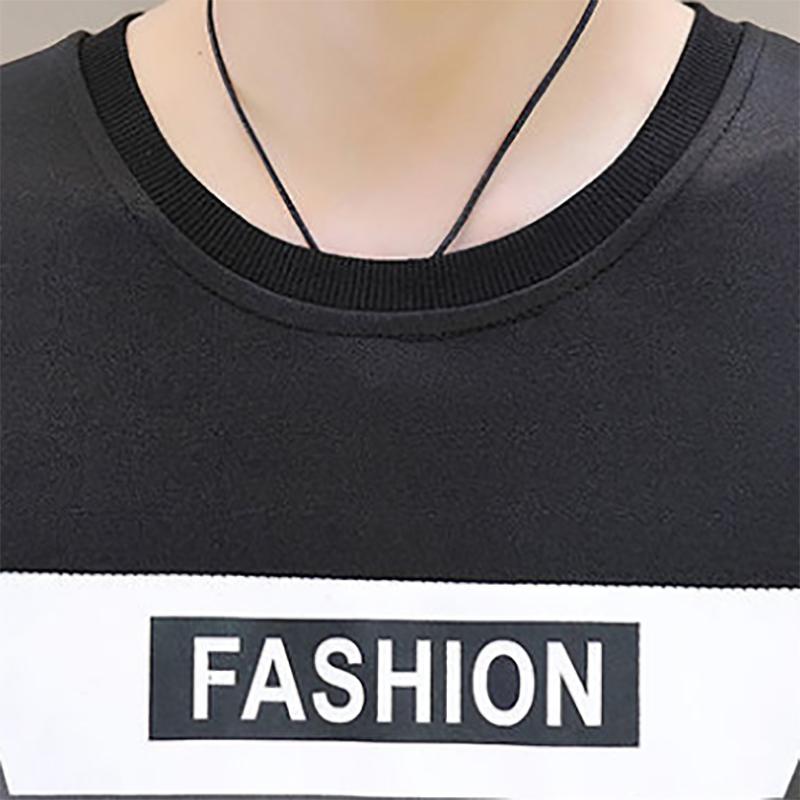 Men's Sweater Casual Long-sleeved Loose Round Neck Bottoming Sweatshirts Youth Sweater Trend Printing Autumn Clothes
