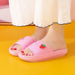 Slippers Ladies Summer Fashion Thick Bottom Increased Wear-resistant Non-slip Soft Bottom Feces Sandals and Slippers
