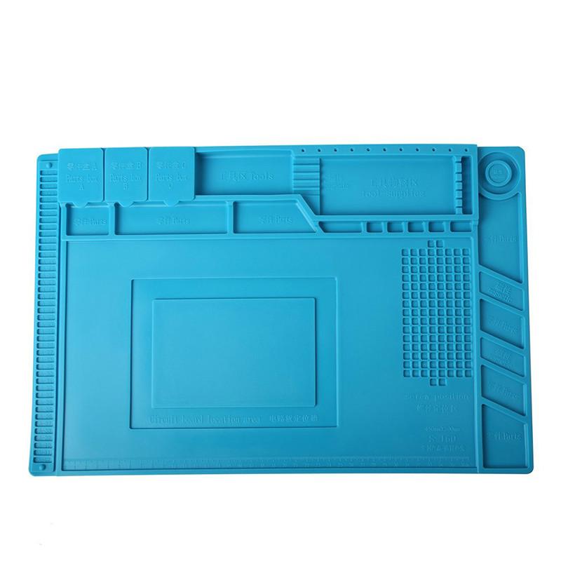 Big Heat-Resistant Silicone Pad Desk Magnetic Mat Platform PCB Phone Soldering Repair Station Work Insulation 500 C