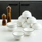 Ceramic Rice Bowl Soup Bowl Big Bowl Instant Noodle Bowl Small Bowl Chopsticks A Set of Bowls Large Household High-value Bowl Wholesale Tableware