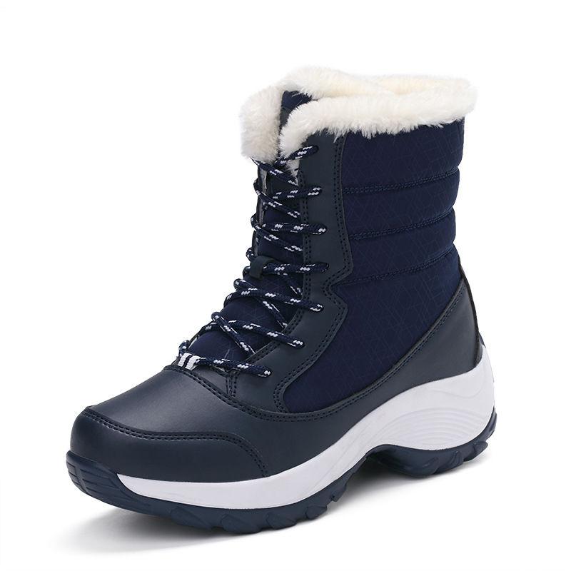 Women Boots Non-slip Waterproof Winter Ankle Snow Boots Women Platform Winter Shoes with Thick Fur Botas Mujer Thigh High Boots