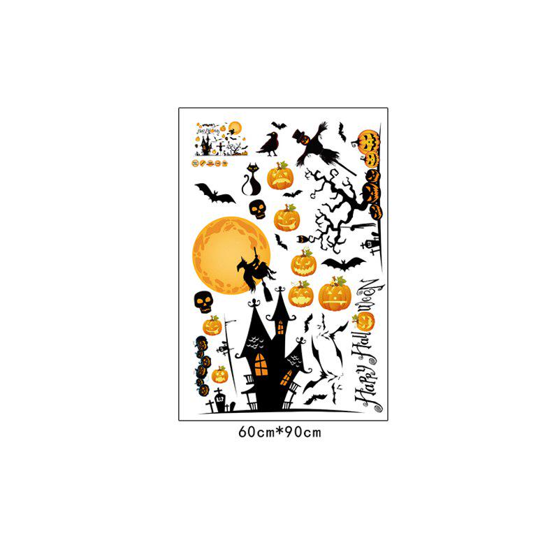 [sticker ]Diy Halloween Wall Sticker Decor For Party Supplies Removable Jack -O -Lantern Behemoth I