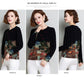 Ethnic Style Women's Short Woolen Sweater Autumn and Winter Printed Sweater Loose Large Size Knitted Jumper